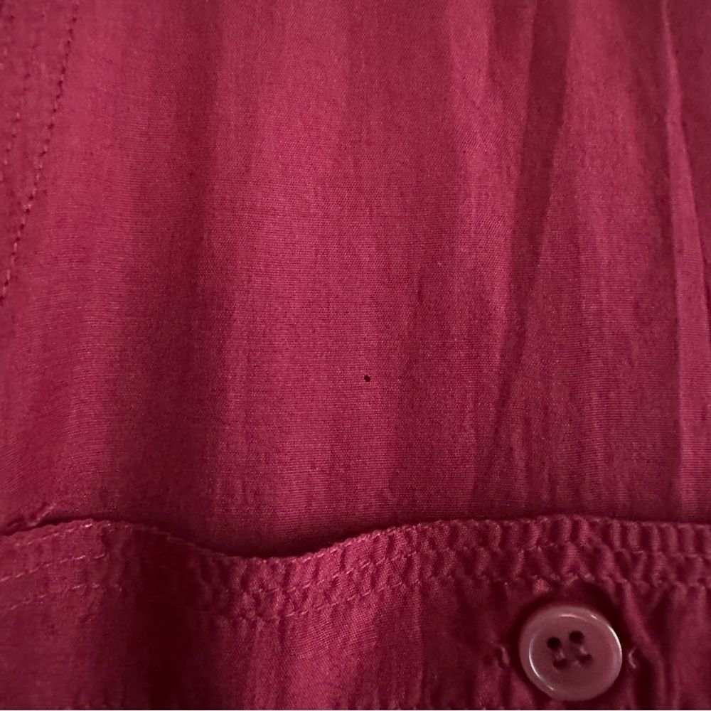 Vintage 100% Silk Button Down Shirt - Picture 6 of 9